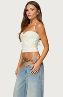 Edikted Zoee Twisted Textured Halter Top