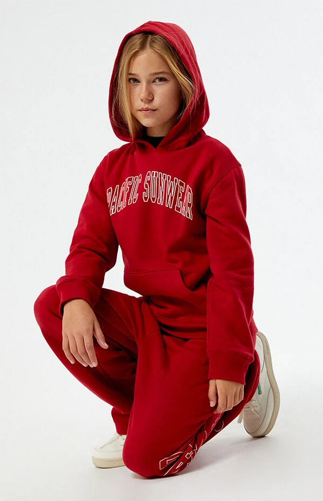 Pacsun Kids Red Pacific Sunwear Hoodie