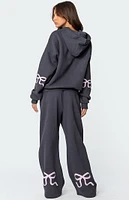 Edikted Bonney Bow Detail Sweatpants