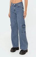 Deliah Low Rise Cargo Jeans