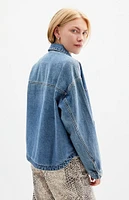 PacSun Medium Indigo Denim Shacket