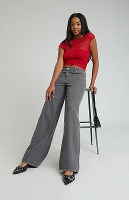 Pacsun Casey Gray Low Rise Baggy Jeans
