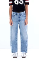 PacSun Light Indigo Side Seam Cropped Barrel Jeans