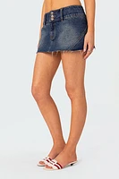 Edikted Kate Denim Micro Skort