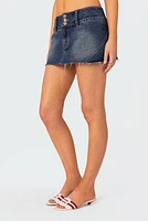 Edikted Kate Denim Micro Skort