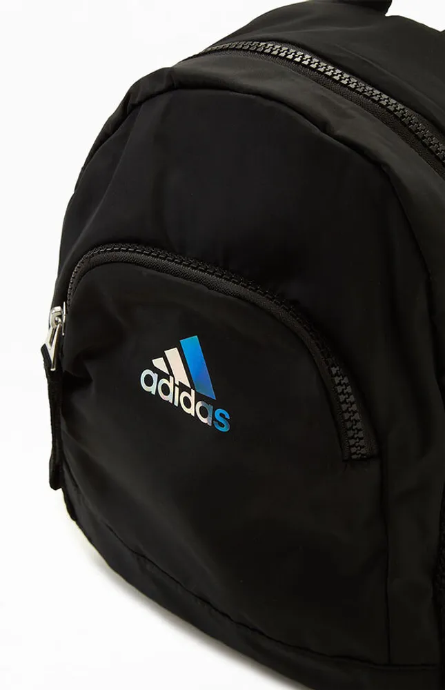 Black Linear Mini Backpack