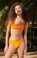 LA Hearts by PacSun Orange Mid Rise Bikini Bottom