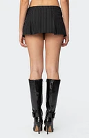 Edikted Karine Pinstripe Pleated Mini Skort