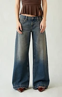 Pacsun Sloane Ultra Baggy Jeans Dark Blue Tint