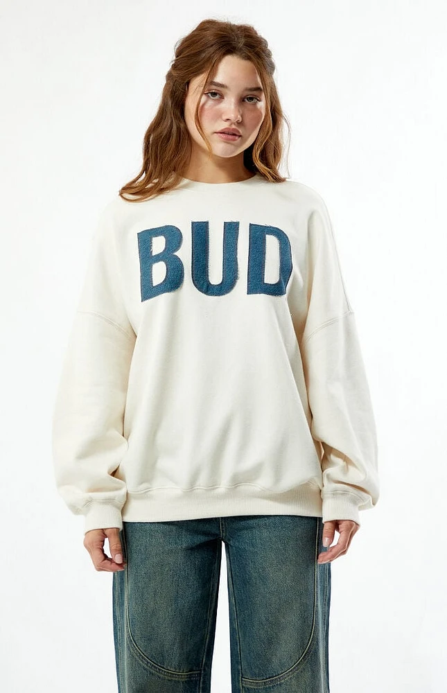 Budweiser By PacSun Denim Crew Neck Sweatshirt