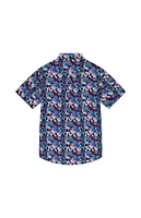 WeSC America Inc Oden Neon Flower AOP Camp Shirt