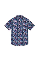 WeSC America Inc Oden Neon Flower AOP Camp Shirt