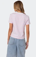 Edikted Callahan Striped T-Shirt