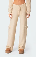 Edikted Wynter Knit Cargo Pants