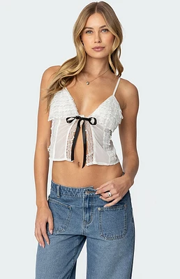 Edikted Ruffled Babydoll Top