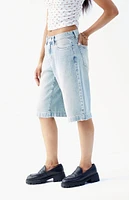 PacSun Light Indigo Extreme Denim Jorts