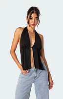 Split Front Top Halter