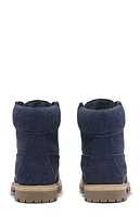 Timberland Women's Dark Blue Canvas Stone Street 6inch Lace-Up Waterproof Boots