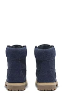 Timberland Women's Dark Blue Canvas Stone Street 6inch Lace-Up Waterproof Boots