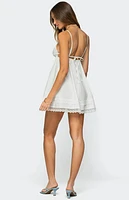 Edikted Luisa Lacey Babydoll Mini Dress