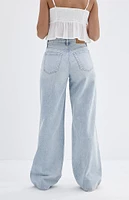 PacSun Jessie Light Indigo High Waisted Baggy Jeans