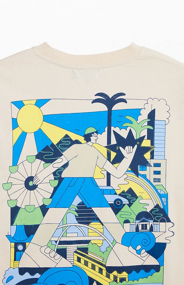 PacSun Pac Artist Network Kelly Malka Los Angeles Oversized T-Shirt