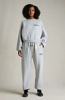 Fear of God Essentials Women's Light Heather Grey Fleece Sweatpants