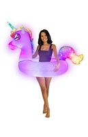 PoolCandy Inflatable 42" Illuminated LED Unicorn Jumbo Pool Tube