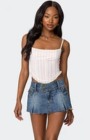 Edikted Marlen Striped Corset