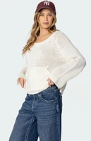 Edikted Kangaroo Pocket Oversized Knit Top