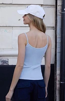 John Galt Light Blue Skylar Tank Top