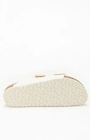 Birkenstock Women's Arizona Slide Sandal Cream