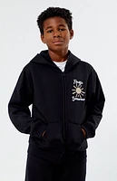 Pacsun Kids Black Zip Up Hoodie