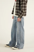 PacSun Jordan Baggy Bootcut Jeans Light Indigo