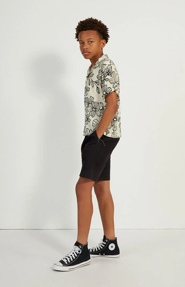 PacSun Kids Black Volley Shorts