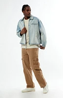 Pacsun Light Indigo Washed Denim Gas Jacket
