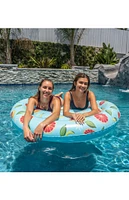 Pool Candy Inflatable Grapefruit Island Pool Float