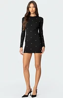 Edikted Solace Studded Mini Dress