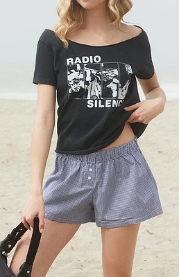 John Galt & White Gingham Keira Boxer Shorts