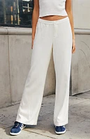 John Galt White Flare Pants