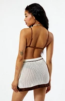 Daisy Street Crochet Mini Skirt