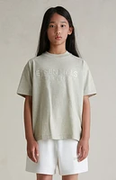 Fear of God Essentials Kids Heather Stone Classic Crew Neck T-Shirt