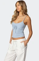 Edikted Tova Striped Scoop Tank Top