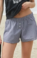 John Galt & White Gingham Keira Boxer Shorts