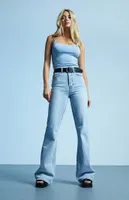 PacSun Eco Light Blue High Waisted Bootcut Jeans