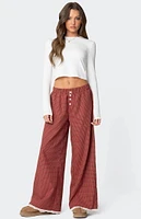 Edikted Dakota Plaid Pants