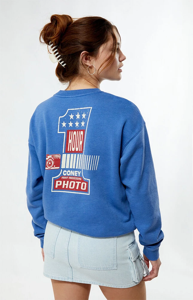 Coney Island Picnic 1 Hour Photo Crew Neck Sweatshirt