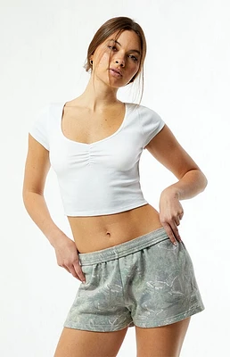 Pacsun Tree Camo Fleece Shorts
