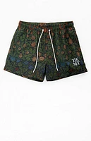 The Met x PacSun Floral 4.5" Swim Trunks