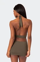 Edikted Kenya Gathered Halter Top